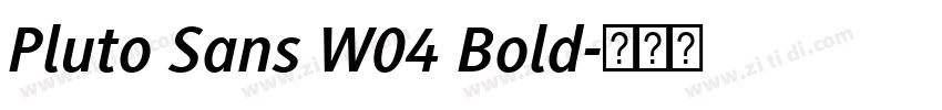 Pluto Sans W04 Bold字体转换